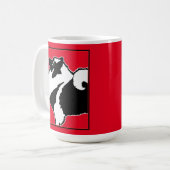 Mug Keeshond Graphics - Cute Original Chig Art (Devant gauche)
