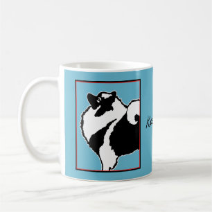 Mug Keeshond Graphics - Cute Original Chig Art