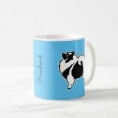 Mug Keeshond Graphics - Cute Original Chig Art (Devant droit)