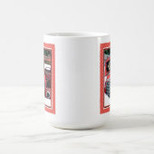 Mug Keeshond Noël Vieux Camion Peinture Chien Art (Centre)