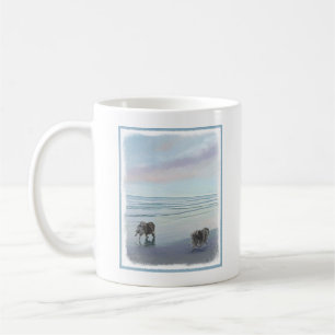 Mug Keeshonds at the Seashore Peinture Dog Art