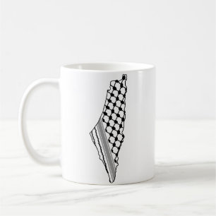 Mug Keffiyeh, carte de Palestine Kufiya