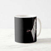 Mug Keffiyeh Palestine Carte Arabe Écarf Shemagh Pales (Devant droit)