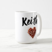 Mug Keith ne va pas baconner mon cœur, (Devant droit)