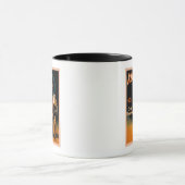 Mug Kellar exécutant la magie de l'auto-décapitation (Centre)