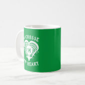 Mug Kelly Green Lacrosse Mon Coeur (Devant gauche)