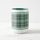 Mug Kelly Tartan Motif Mint Green Irish Plaid (Centre)