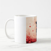 Mug Kelpie australien avec des roses - Saint-Valentin (Gauche)