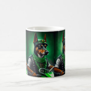 Mug Kelpie australien conduisant un vélo pour la Saint