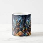 Mug Kelpie australienne d'Halloween avec la peur Citro (Centre)