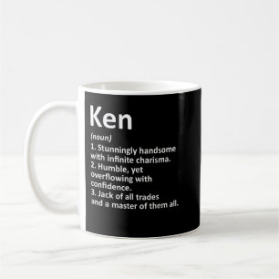 Mug KEN Définition Nom personnalisé Drôle Anniversaire