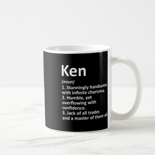 Mug Ken Definition Personalized Name Fun Birthday Gift (Droite)