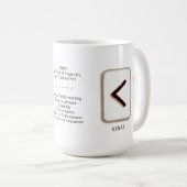 Mug Kenaz RuneStone 15 oz. (Devant droit)