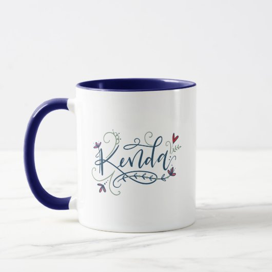 Mug Kenda - Ordre de lettres personnalisé - (Gauche)