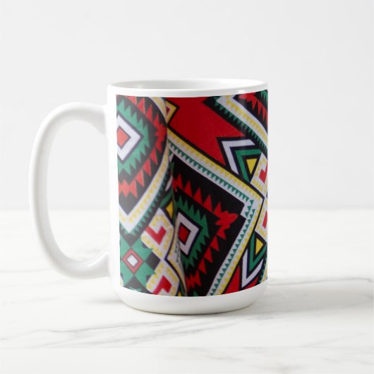 Mug Kente Geometric Tapestry (Gauche)