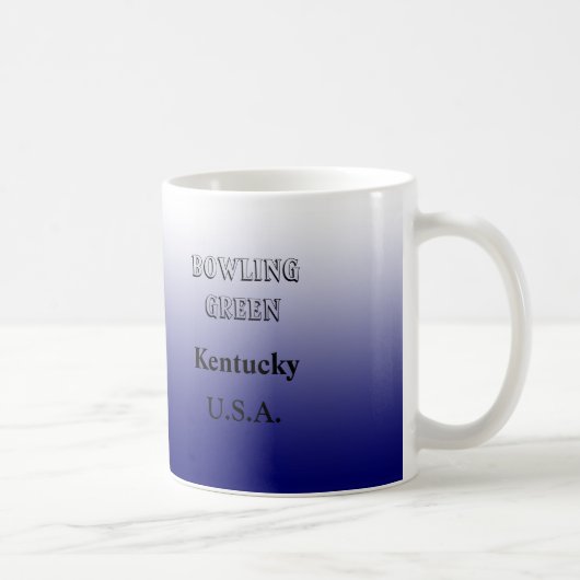 Mug - Kentucky State Map avec la ville (Droite)