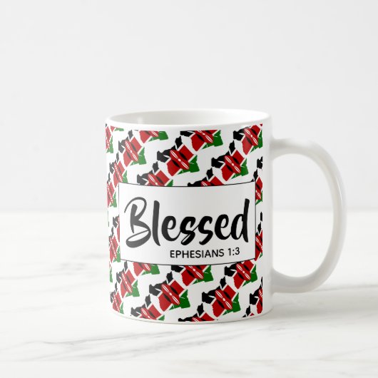 Mug KENYA Bienheureux Éphésiens Écriture Chrétienne (Droite)