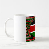 Mug Kenya Drapeau Art - Patriotique & Design Moderne (Gauche)