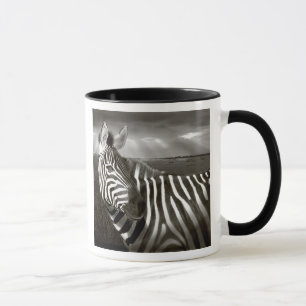 Mug Kenya. Noir et blanc de zèbre et plaine.