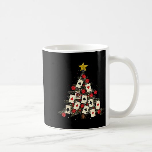 Mug Ker Cards Christmas Tree Gambling Funny Xmas Men  (Droite)