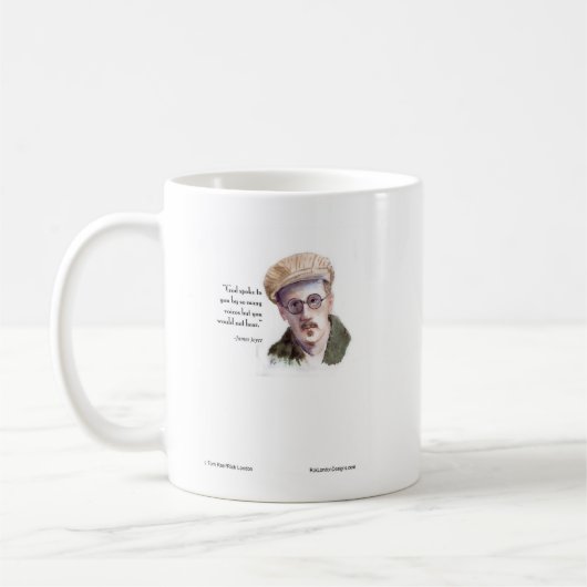 Mug Kerr/Londres James Joyce et la citation "God Spoke (Gauche)