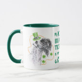 Mug Kerry Blue Terrier Lucky Charm Irlandais Amoureux  (Gauche)