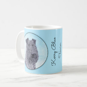 Mug Kerry Blue Terrier peinture mignonne Chien d'origi