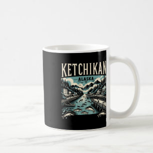 Mug Ketchikan Alaska Ak Graphique Vintage Capitale du