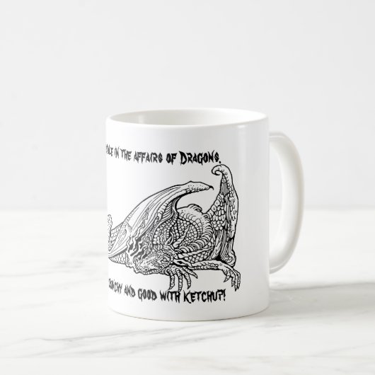 Mug Ketchup 2 de dragon (Devant droit)