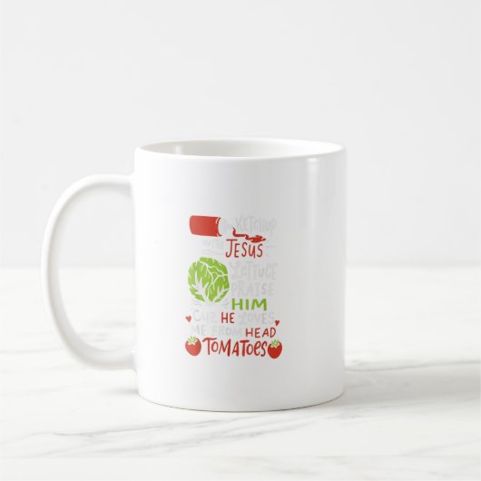 Mug Ketchup Avec Jésus I Vega Jésus Christ Christian (Gauche)