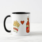 Mug Ketchup d'amour de pommes frites (Gauche)