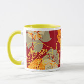 Mug Ketmie hawaïenne Camo de point d'Iniki floral (Gauche)