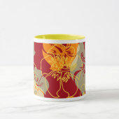 Mug Ketmie hawaïenne Camo de point d'Iniki floral (Centre)
