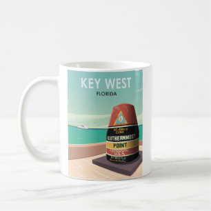 Mug Key West Florida Mile Zero Vintage voyage