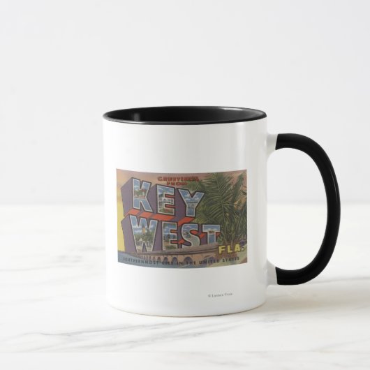Mug Key West, Floride - Scènes de grandes lettres (Droite)