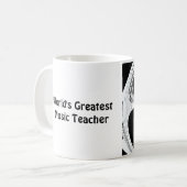 Mug KeyBoard du meilleur professeur de musique du mond (Devant gauche)