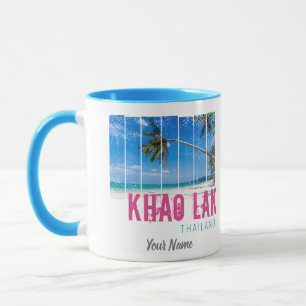 Mug Khao Lak Phang-Nga Thaïlande Vintage Beach Souveni