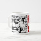 Mug Khmer Stone Face ... Cambodge NOIR ROUGE (Devant gauche)