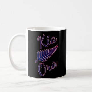 Mug Kia Ora Maori salue Nouvelle-Zélande Pride Silver 