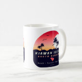 Mug Kiawah Island Pier SC Retro Sunset Souvenirs 60s (Devant droit)