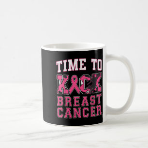 Mug Kick Breast Cancer Awareness Soccer rose Ruban Bo