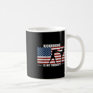 Mug Kickboxer Drapeau Américain Vintage Us Kickboxing