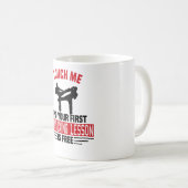 Mug Kickboxer Kickboxer Martial Arts Boxer Sparring (Devant droit)