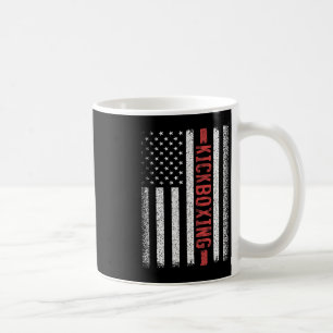 Mug Kickboxing Drapeau Américain 4 Juillet Kickboxeur