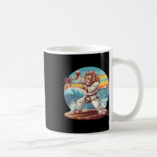 Mug Kickboxing Lion Plage Coucher de soleil Jiu-jitsu