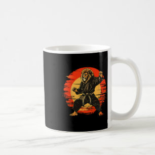 Mug Kickboxing Lion Taekwondo Mma Judo Illustration Ma