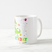 Mug Kids 7 Year Old Shirt 7th Birthday Boy T Rex Dinos (Devant droit)