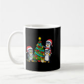 Mug Kids Christmas Penguin Christmas Tree Lights Baubl (Gauche)