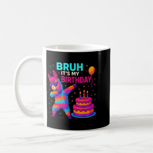 Mug Kids Dabbing Llama Birthday Funny Bday Party Tee (Gauche)