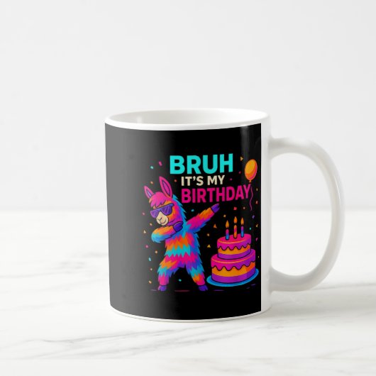 Mug Kids Dabbing Llama Birthday Funny Bday Party Tee (Droite)